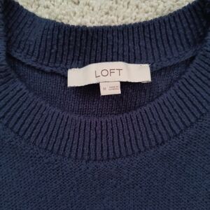 LOFT Navy Dolman Sweater